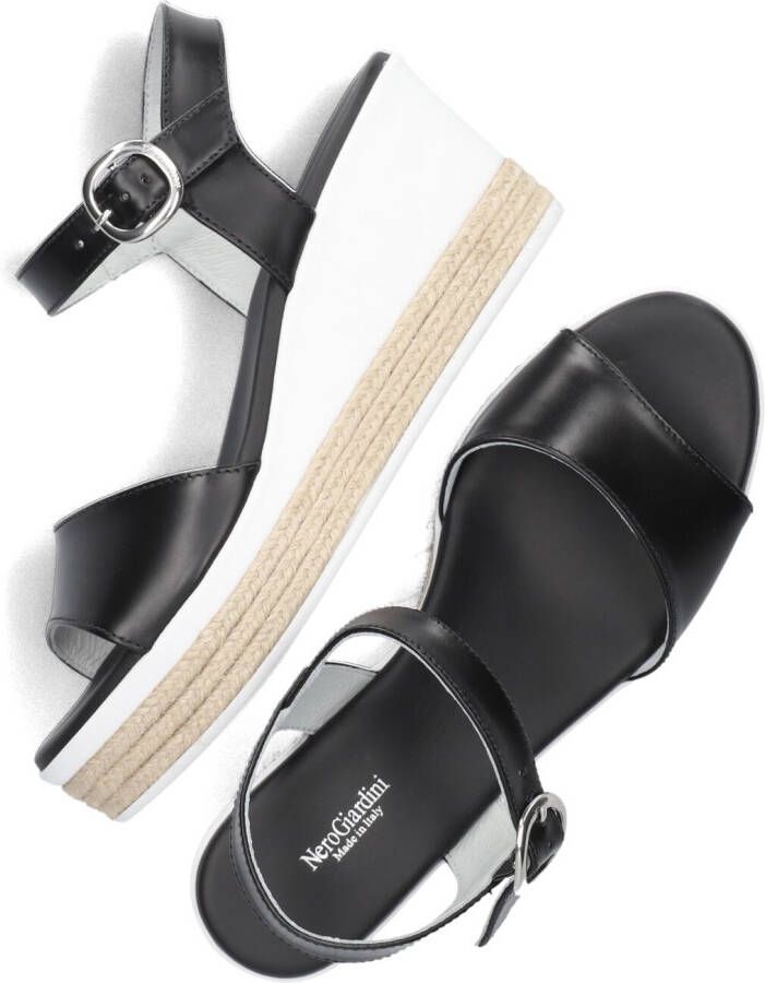 NERO GIARDINI Zwarte Sandalen 410650