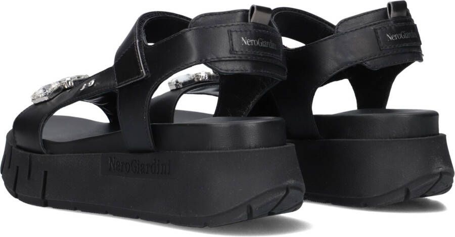 NERO GIARDINI Zwarte Sandalen 410707