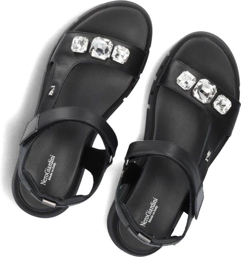 NERO GIARDINI Zwarte Sandalen 410707