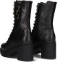 Nero Giardini 05861 Veterboots Laarzen Met Veters Dames Zwart - Thumbnail 4