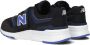 New balance 70s Summer Vibe Klittenband Sneaker Jongens Zwart Blauw - Thumbnail 4