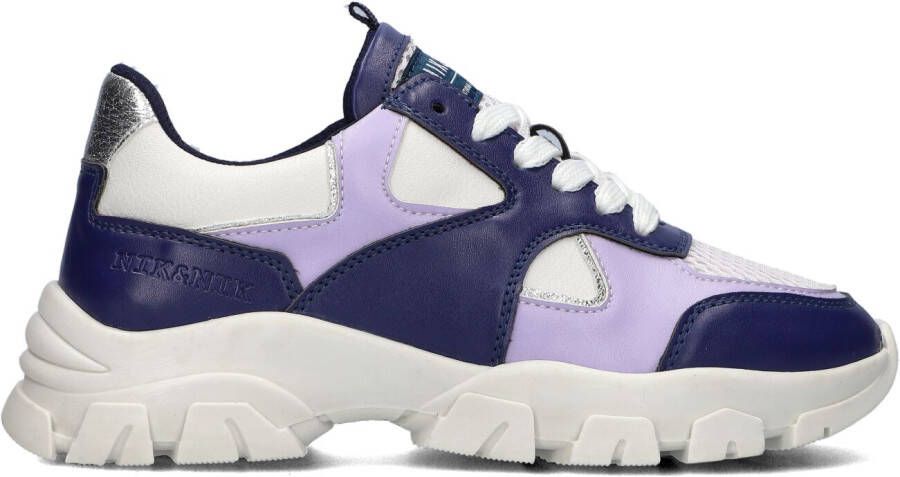 Nik & Nik Blauwe Lage Sneakers Daan Sneakers