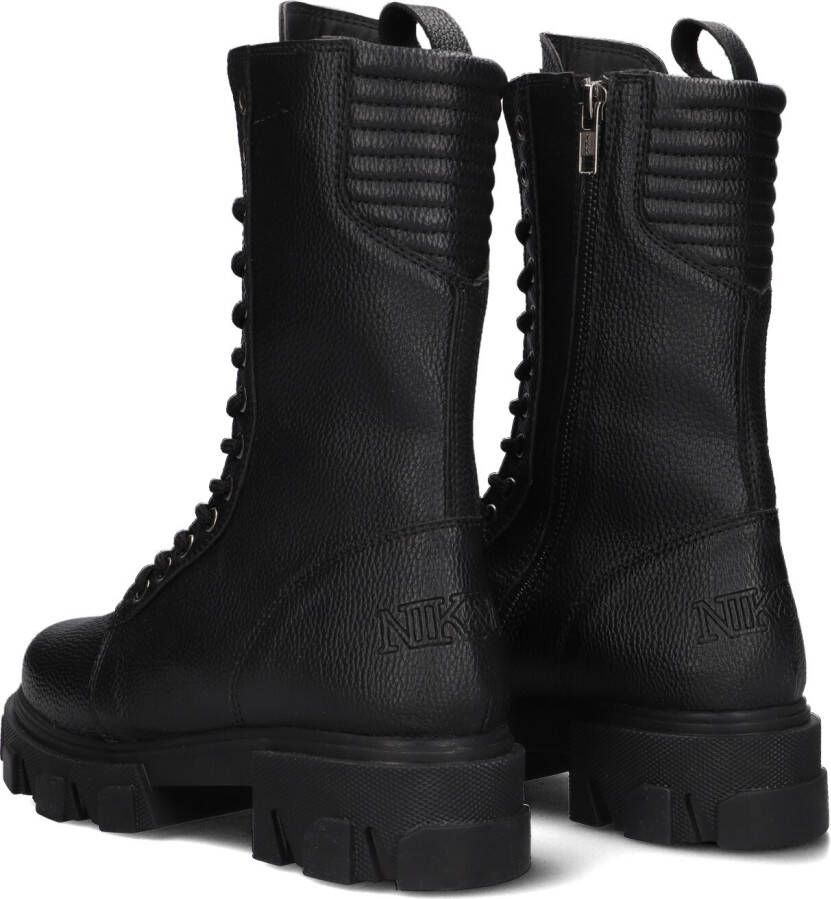 NIK & NIK Zwarte Veterboots Delia Boots