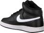 Nike Court Vision Mid Next Nature Sneakers Zwart Wit - Thumbnail 9