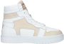 NIKKIE Livia hoge leren sneakers wit beige - Thumbnail 3