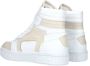 NIKKIE Livia hoge leren sneakers wit beige - Thumbnail 4