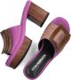 NOA HARMON Muiltjes Dames 9669 Maat: 36 Materiaal: Papierstro Kleur: Paars - Thumbnail 6