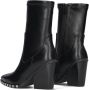 Noa Harmon 009095 Enkellaarsjes Enkelboots met rits Dames Zwart - Thumbnail 3