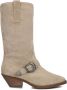 Notre-V 08-480 Cowboylaarzen Western Laarzen Dames Beige - Thumbnail 4