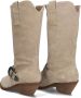 Notre-V 08-480 Cowboylaarzen Western Laarzen Dames Beige - Thumbnail 5