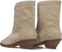 Notre-V 08-483 Cowboylaarzen Western Laarzen Dames Beige - Thumbnail 5