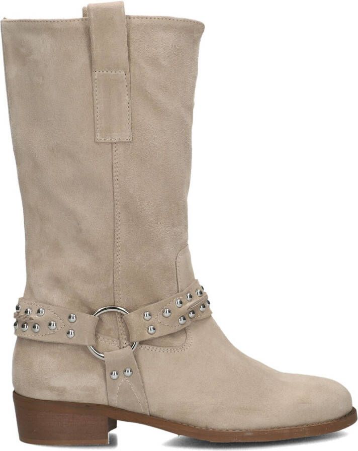 NOTRE-V Beige Enkellaarsjes 08-464