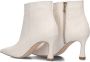 Notre-V 19536 Enkellaarsjes Enkelboots met rits Dames Beige - Thumbnail 4