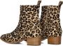 Notre-V 3231 Enkellaarsjes Enkelboots met rits Dames Beige - Thumbnail 4