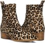 Notre-V 3231 Enkellaarsjes Enkelboots met rits Dames Beige - Thumbnail 6