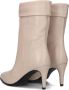 Notre-V Notre V 37654 Enkellaarsjes Enkelboots Dames Beige - Thumbnail 3