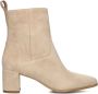 Notre-V 8543 Enkellaarsjes Enkelboots met rits Dames Beige - Thumbnail 3