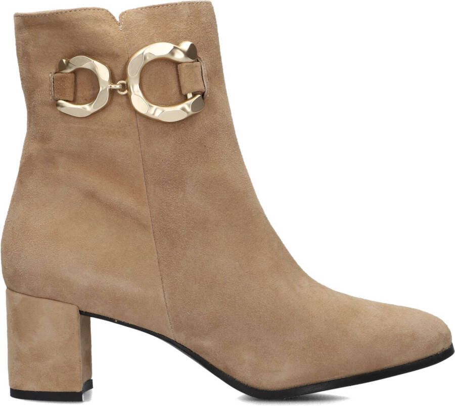 NOTRE-V Beige Enkellaarsjes 8558
