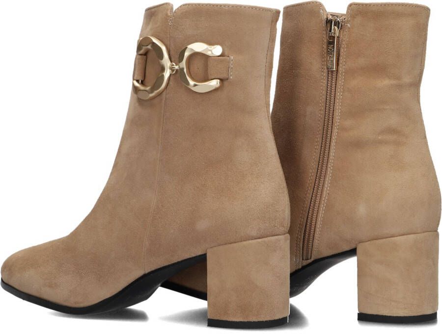 NOTRE-V Beige Enkellaarsjes 8558