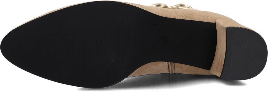 NOTRE-V Beige Enkellaarsjes 8558