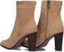 Notre-V 97436 Enkellaarsjes Enkelboots met rits Dames Beige - Thumbnail 4