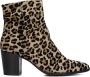 Notre-V At 156 Enkellaarsjes Enkelboots met rits Dames Beige - Thumbnail 4