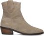 Notre-V Fru110 Enkellaarsjes Enkelboots met rits Dames Beige - Thumbnail 3