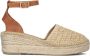 Notre-V Beli23-1 Espadrilles Zomer Schoenen Dames Beige - Thumbnail 2