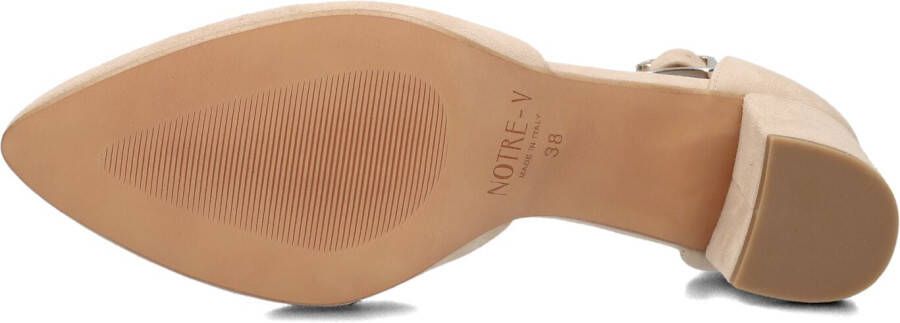 NOTRE-V Beige Hakken 12625