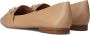 Chain Detail bruin Tinten 49184 Loafers Instappers Dames Beige - Thumbnail 3