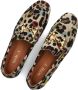 Notre-V 6112 Loafers Suède Instapper Dames Beige - Thumbnail 6