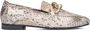 Notre-v Beige Leren Loafers met Slangenprint Beige Dames - Thumbnail 4