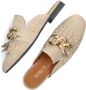 Notre-v Beige Suède Fringe Muiltjes Beige Dames - Thumbnail 7