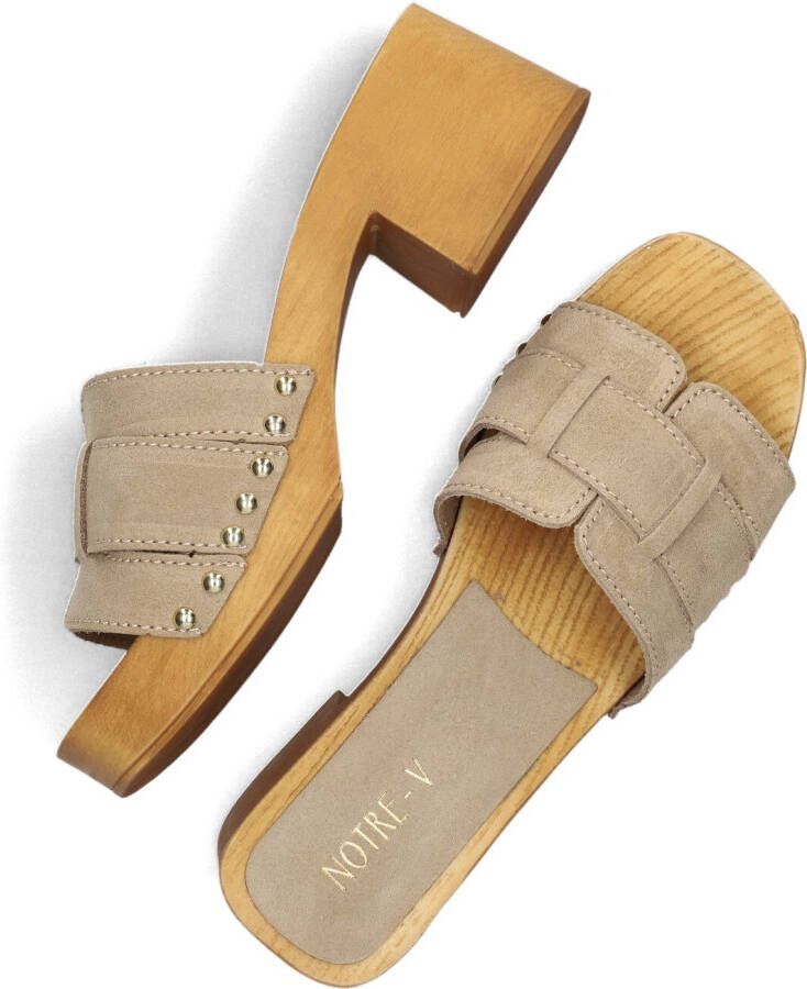NOTRE-V Beige Hakken 8657