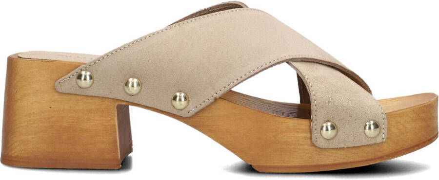 NOTRE-V Beige Muiltjes 8782