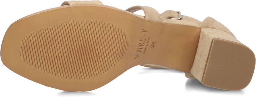 NOTRE-V Beige Sandalen 16036