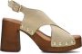 Notre-v Dames Sandalen 8513 Beige Dames - Thumbnail 2