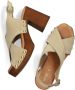 Bruin Tinten 8513 Sandalen Dames Beige - Thumbnail 5