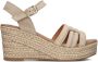 Notre-V As-14372 Sandalen Met Sleehak Dames Beige - Thumbnail 3