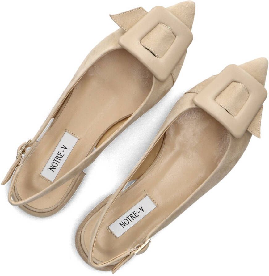 NOTRE-V Beige Hakken 12241