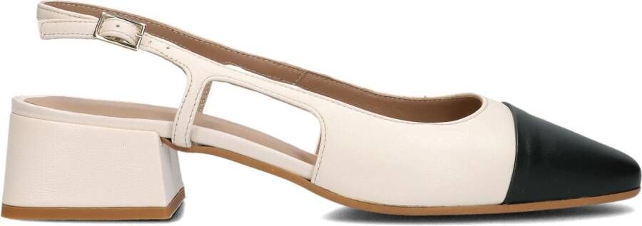 NOTRE-V Beige Slingbacks 08-224