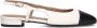 Notre-v Beige leren slingbacks voor dames White Dames - Thumbnail 4