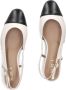 Notre-v Beige leren slingbacks voor dames White Dames - Thumbnail 7