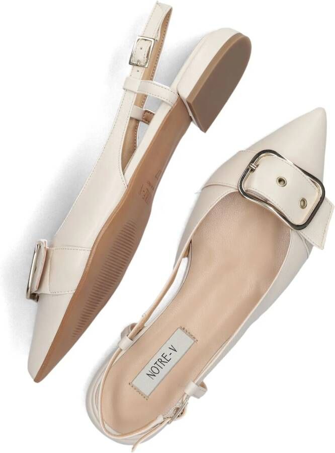 NOTRE-V Beige Slingbacks 12250