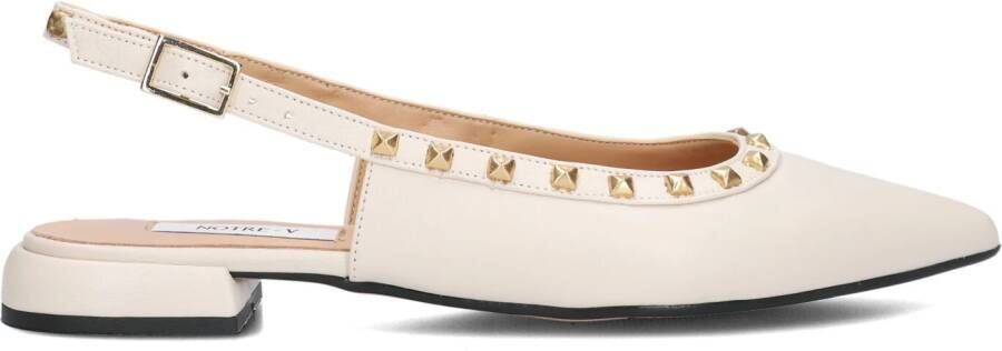 NOTRE-V Beige Slingbacks 12270