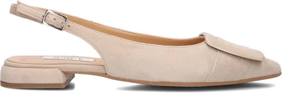 NOTRE-V Beige Slingbacks 12272