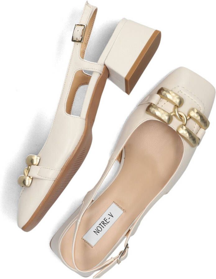 NOTRE-V Beige Slingbacks 4460