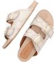 Notre-v Elegante Beige Sandaal met Stiksels Beige Dames - Thumbnail 5