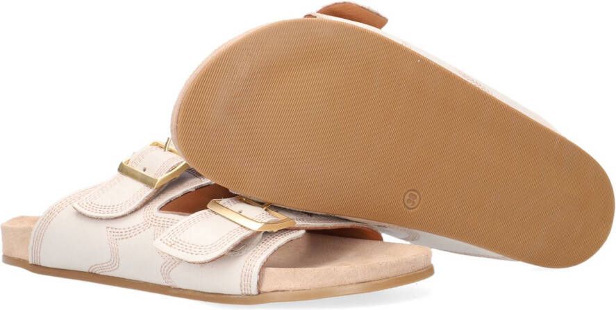 Notre-v Elegante Beige Sandaal met Stiksels Beige Dames - Foto 4