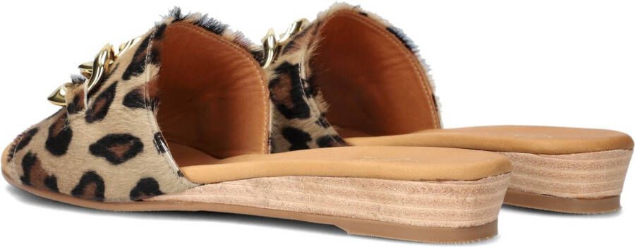 Chain Detail bruin Tinten 119-123 Slippers Dames Beige - Foto 3